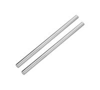 Utoolmart Round Steel Rod, 10mm HSS Lathe Bar Stock Tool 200mm Long, for Shaft Gear Drill Lathes Boring Machine Turning Miniature Axle, Cylindrical Pin DIY Craft Tool 2 Pcs