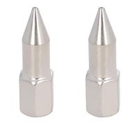 Utoolmart Sharp Mouth Grease Gun Coupler Gun Grease Fitting Standard Grease Sharp Type Nozzle Zinc Plated Steel Gold Tone 2pcs