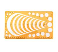Utoolmart Stencil Template Ruler Measuring Tool Geometric Rulers for Building Formwork Measuring Templates for Drawing and Drafting 1Pcs