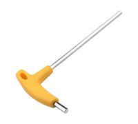 Utoolmart T-Shape Inner Hex Wrench 200mm Total Length Metal 6mm Dia Hexagon Key Spanner with Plastic Non-Slip Handle for Mechanics Engineers DIY Garages 1pcs