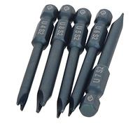 Utoolmart U Shape Screwdriver Bits, U4+U5+U6+U7+U8 Magnetic U Shape Head Magnetic Screwdriver Bit, with 1/4 Inch Hex Shank, 65mm Length S2 Steel Screw Driver Kit Tools, for Repair Work, 1 Set