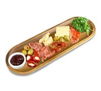 Utopia Acacia Wood Serving Board 17 x 5.5inch / 42 x 14cm | Wooden Food Board, Presentation Board
