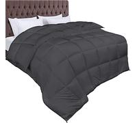 Utopia All-Season Duvet, 180 x 200 cm, 370 gsm Filling, Breathable Bedding, Quilt, Super Soft, Cuddly, Grey