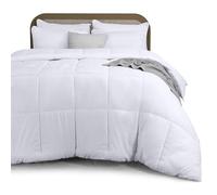 Utopia All Season Duvet, 7.5 Tog King Size with Corner Tabs - Microfiber Soft Duvet - Box Stitched Down Alternative Quilt (King, White)