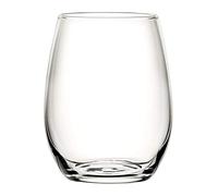 Utopia Amber Stemless Wine Glasses 12oz / 350ml - Pack of 12 - Stemless Wine Tumblers, Wine Glasses