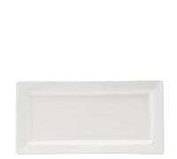 Utopia Anton Black Fine China, Z03029-000000-B01006, Matrix Rectangular Plate 9.5 x 4.5" (24 x 12cm) (Box of 6)