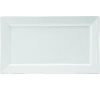 Utopia Anton Black Fine China, Z03032-000000-B01006, Matrix Rectangular Plate 14 x 8.25" (36x 21cm) (Box of 6)