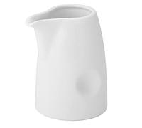Utopia Anton Black Pinched Milk Jug 5oz / 140ml - Case of 6 - White Fine China Milk Jugs