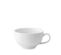 Utopia Anton Black Continental Bowl Cup 12oz / 340ml - Case of 6 - White Fine China Bowl Cups