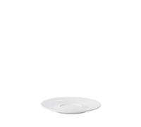 Utopia Anton Black Coupe Saucer 6.5inch / 17cm - Case of 6 - White Fine China Saucers