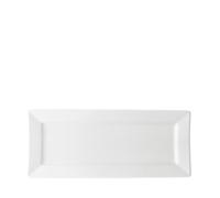 Utopia Anton Black White Rectangular Plate 36cm x 21cm (1 x 6)