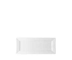 Utopia Anton Black White Rectangular Plate 9.5 x 4.5" (1 x 6)