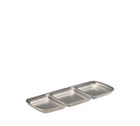 Utopia Artemis Stainless Steel Triple Dip Tray 9 x 3.5" (1 x 12)