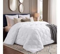 Utopia Bedding 12 Tog Double Duvet, 200 x 200 cm, White | Coverless duvet with soft-touch fabric, onion quilting, corner tabs, and OEKO-TEX® STANDARD 100 certified.