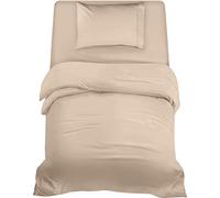 Utopia Bedding 3 Piece Single Bedding Set - Duvet Cover, Fitted Sheet with Pillow case - Soft Brushed Microfiber (Beige)