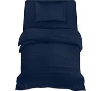Utopia Bedding 3 Piece Single Bedding Set - Pack of 10 - Duvet Cover, Fitted Sheet with Pillow case - Soft Brushed Microfiber Polyester (Navy)
