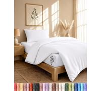Utopia Bedding 3 Piece Single Bedding Set (White)