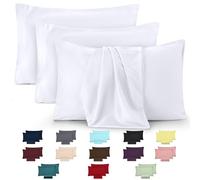 Utopia Bedding - 4 Pack Pillow Cases - OEKO-TEX - King Size 50x90 cm - 100% Brushed Microfiber Pillowcases with Envelope Closure, pillows not included - Wrinkle, Fade, & Stain Resistant - White