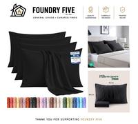 Utopia Bedding 4 Pack Pillow Cases OEKO TEX Standard Size 50x75 cm 100% Brushed