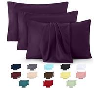 Utopia Bedding - 4 Pack Pillow Cases - OEKO-TEX - Standard Size 50x75 cm - 100% Brushed Microfiber Pillowcases with Envelope Closure, pillows not included - Wrinkle, Fade, & Stain Resistant - Purple