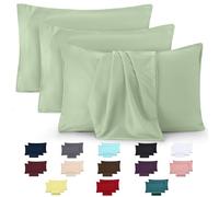 Utopia Bedding - 4 Pack Pillow Cases - OEKO-TEX - Standard Size 50x75 cm - 100% Brushed Microfiber Pillowcases with Envelope Closure, pillows not included - Wrinkle, Fade, & Stain Resistant - Sage