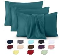 Utopia Bedding - 4 Pack Pillow Cases - OEKO-TEX - Standard Size 50x75 cm - 100% Brushed Microfiber Pillowcases with Envelope Closure, pillows not included - Wrinkle, Fade, & Stain Resistant - Teal