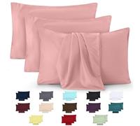 Utopia Bedding - 4 Pack Pillow Cases - OEKO-TEX - Standard Size 50x75 cm - 100% Brushed Microfiber Pillowcases with Envelope Closure, pillows not included - Wrinkle, Fade, & Stain Resistant - Pink