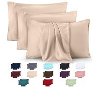 Utopia Bedding - 4 Pack Pillow Cases - OEKO-TEX - Standard Size 50x75 cm - 100% Brushed Microfiber Pillowcases with Envelope Closure, pillows not included - Wrinkle, Fade, & Stain Resistant - Beige