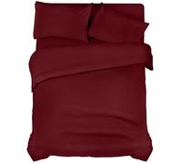 Utopia Bedding 4 Piece Double Bedding Set - Pack of 8 - Duvet Cover, Fitted Sheet with Pillow cases - Soft Brushed Microfiber Polyester (Burgundy)