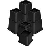 Utopia Bedding 72 Piece Premium Adjustable Furniture Risers (36 High & 36 Short) - Heavy Duty Riser with Strong Space saving - Bed Riser, Table, Chair or Sofa Riser (3, 5 or 8 Inch) - Black