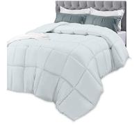 Utopia Bedding All Season 250 GSM Comforter - Plush Siliconized Fiberfill Comforters Queen Size - Box Stitched (Full/Queen, Light Gray)