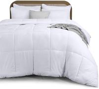 Utopia Bedding All Season 7.5 Tog Duvet Superking with Corner Tabs - Microfiber Soft Summer Duvet - Box Stitched Down Alternative Quilted (Super King, White, Pack of 03)