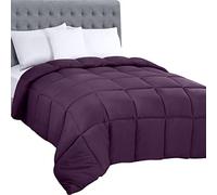 Utopia Bedding All Season Comforter, King Size, Purple, Plush Siliconized Fiberfill, Box Stitched