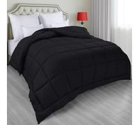 Utopia Bedding All Season Down Alternative Quilted King/Cal King Comforter - Duvet Insert with Corner Tabs - Machine Washable - Bed Comforter - Black, UB2185