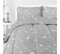 Utopia Bedding All Season Moon Star Comforter Set with 2 Pillow Cases - 3 Piece Soft Brushed Microfiber Kids Bedding Set for Boys/Girls - Machine Washable (Twin/Twin XL)