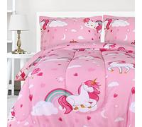 Utopia Bedding All Season Unicorn Comforter Set with 2 Pillow Cases - 3 Piece Soft Brushed Microfiber Kids Bedding Set for Boys/Girls - Machine Washable (Twin/Twin XL)
