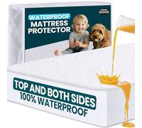 Utopia Bedding Bamboo Waterproof Mattress Protector Twin, Mattress Cover, Breathable, Fitted Style with Stretchable Pockets