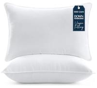 Utopia Bedding Bed Pillows 2 Pack, Hotel Pillows, UK Queen, White