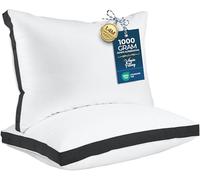 Utopia Bedding Bed Pillows for Sleeping Queen Size (Black), Set of 2, Cooling Hotel Quality, Gusseted Pillow for Back, Stomach or Side Sleepers