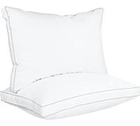 Utopia Bedding Bed Pillows for Sleeping Queen Size (White), Set of 2, Cooling Hotel Quality, Gusseted Pillow for Back, Stomach or Side Sleepers
