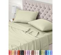 Utopia Bedding Bed Sheet Set Double, Ivory, 4 Piece - Fitted Sheet, Flat Sheet with 2 Pillow Cases 50x75 - Wrinkle, Shrinkage & Fade Resistant - Oeko-Tex Certified, Polyester Microfiber Fabric