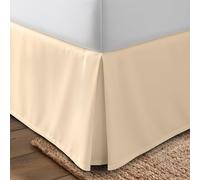 Utopia Bedding Bed Skirt - Soft Quadruple Pleated Dust Ruffle - Easy Fit with 16 Inch Tailored Drop - Hotel Quality, Shrinkage and Fade Resistant (Queen, Beige)
