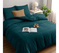 Utopia Bedding Bedding Set - Microfiber Duvet Cover 260x240 cm + 2 Pillowcases 65x65 cm - Teal