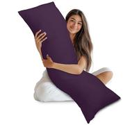 Utopia Bedding Bolster Pillow,Full Body Pillow, Soft Hollowfiber Filling, Long Pregnancy Pillow for Maternity Support and Side Sleeper (Purple, 50x135 cm (Pack of 1))