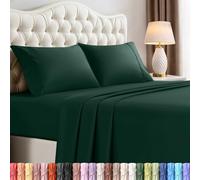 Utopia Bedding California King Sheet Set - 4 Piece Bed Sheets for Cal King Size Bed, Soft and Breathable Microfiber, Includes 1 Fitted Sheet, 1 Flat Sheet and 2 Pillowcases (Emerald)