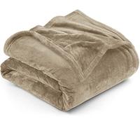 Utopia Bedding Camel Fleece Blanket [Queen - 228 x 228 cm] Soft Cosy fluffy 300 GSM Blankets for Bed, Sofa & Couches