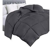 Utopia Bedding Comforter Duvet Insert - Quilted Comforter with Corner Tabs - Box Stitched Down Alternative Comforter (Twin, Grey)