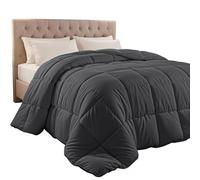 Utopia Bedding Comforter Duvet Insert - Quilted Comforter with Corner Tabs - Box Stitched Down Alternative Comforter (Twin, Grey)