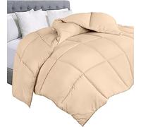 Utopia Bedding Comforter Duvet Insert - Quilted Comforter with Corner Tabs - Box Stitched Down Alternative Comforter (Queen, Beige)