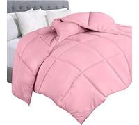 Utopia Bedding Comforter Duvet Insert - Quilted Comforter with Corner Tabs - Box Stitched Down Alternative Comforter (Queen, Pink)